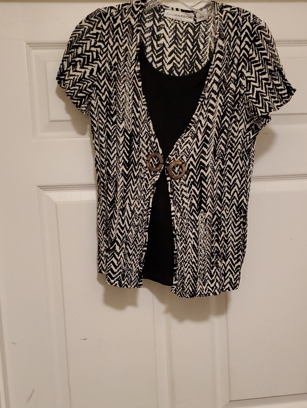 Women's Layered Short Sleeve Top